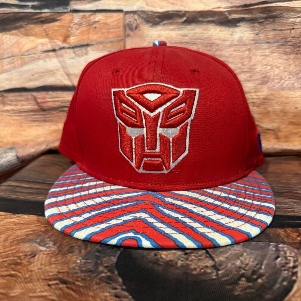 New Era Zubaz Transformers Autobot 9FIFTY Snapback Hat Men's Red Blue